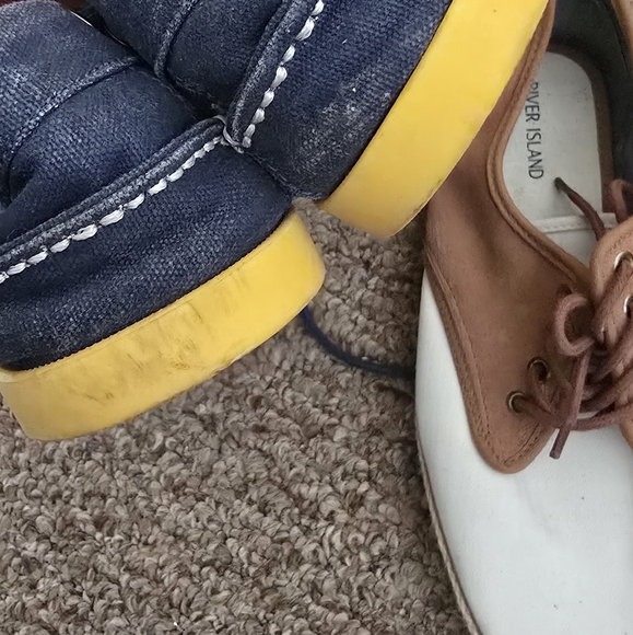 American Eagle Outfitters Navy and River Island Tan Boat Shoes - Picture 2 of 6